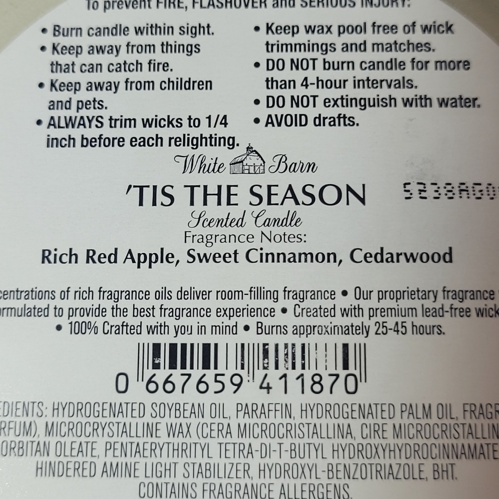 2 Bath & Body Works Tis The Season 3 Wick Candle Bundle New - Picture 4 of 4
